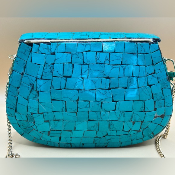 NEW RAMLA Mosaic Moroccan Handmade Stone Tile Bag (Direct from Morocco!!) - Picture 5 of 7